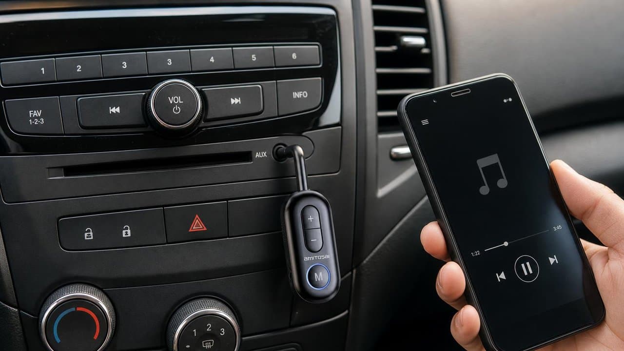 MTS-BTAUDIOMAX en el auto — jack AUX Bluetooth