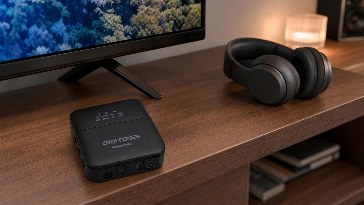 MTS-BTDIGITAL junto a la TV — óptico a Bluetooth