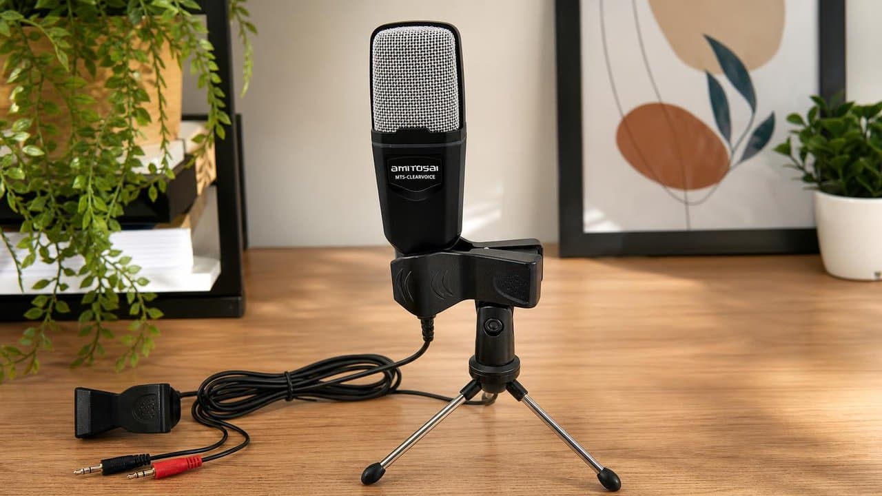 MTS-CLEARVOICE — voz clara en escritorio de podcast o locución