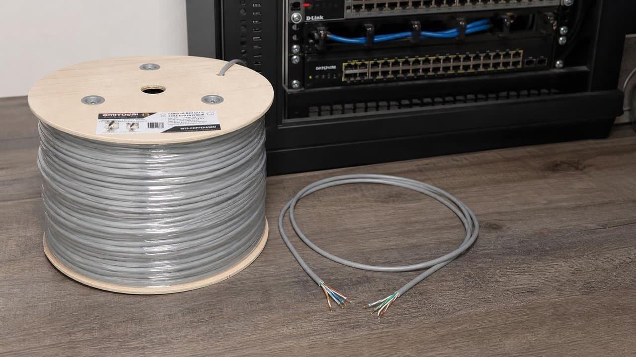 MTS-COPPER6305I — bobina Cat 6 interior 305 m para obra y racks