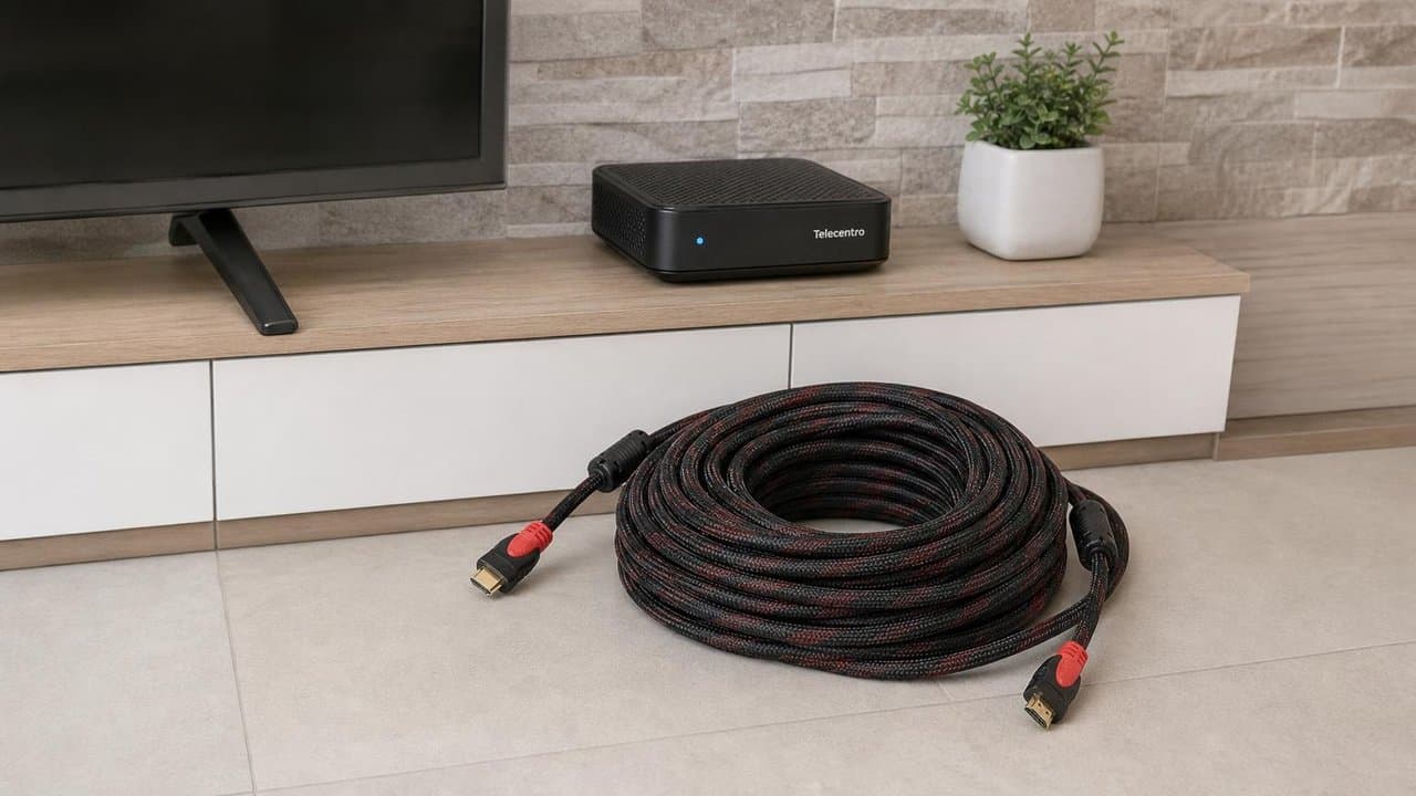 MTS-HDMI1415 — 15 m HDMI mallado en living / TV lejana