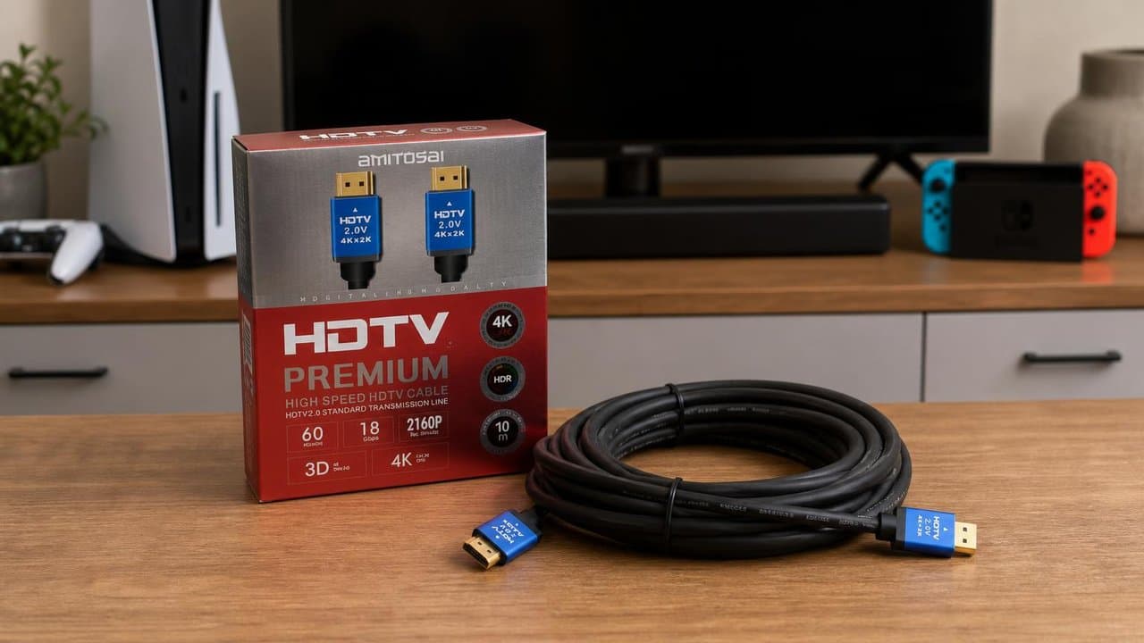 MTS-HDMI4K1000 — cable HDMI 10 m premium AMITOSAI