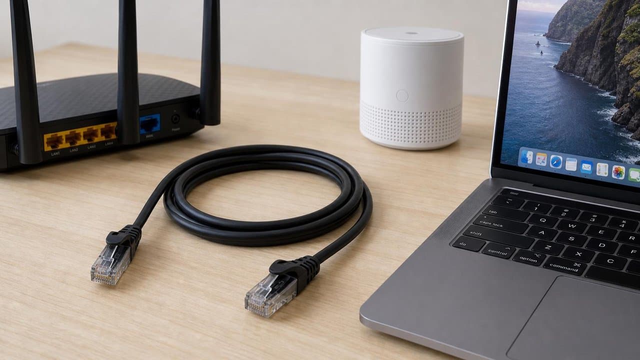 MTS-PATCH6150 — Cat 6 1,5 m entre PC y router en escritorio