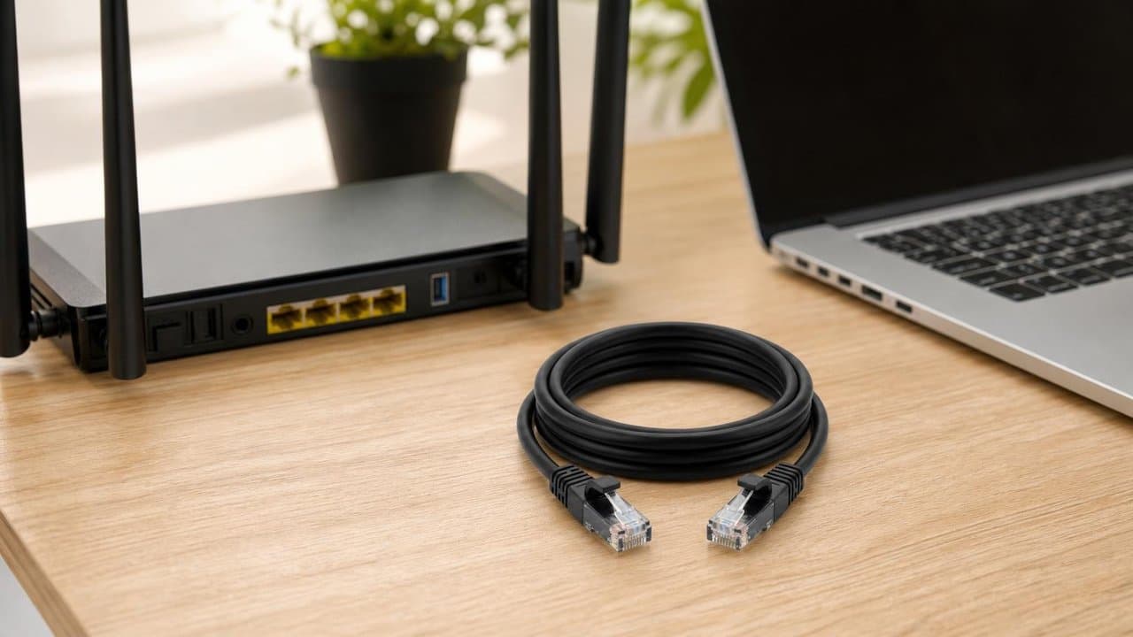 MTS-PATCH6300 — equipo: cable Cat 6 negro y red estable