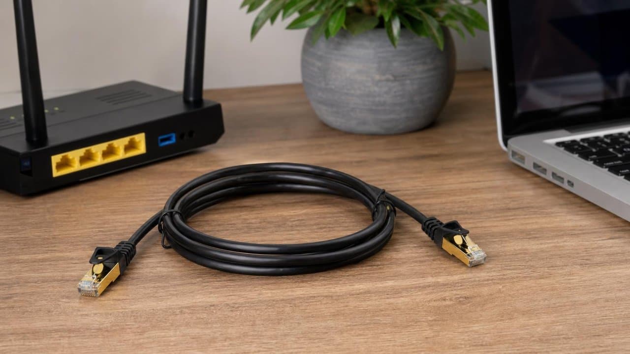 MTS-PATCH7200 — 2 m Cat 7 entre PC y router en escritorio