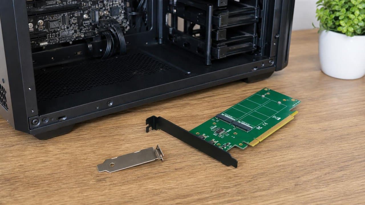 MTS-PCIE16NVME4 — 4 NVMe en workstation