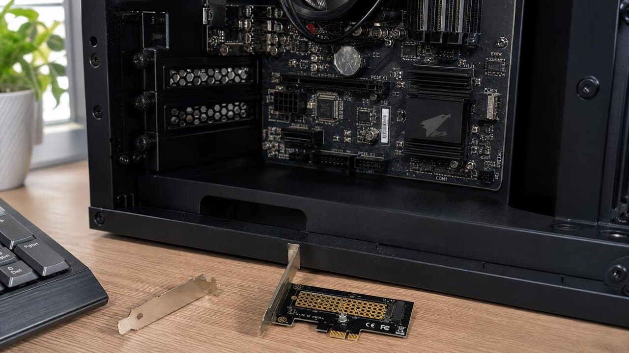 MTS-PCIE1NVME — NVMe en slot PCIe x1