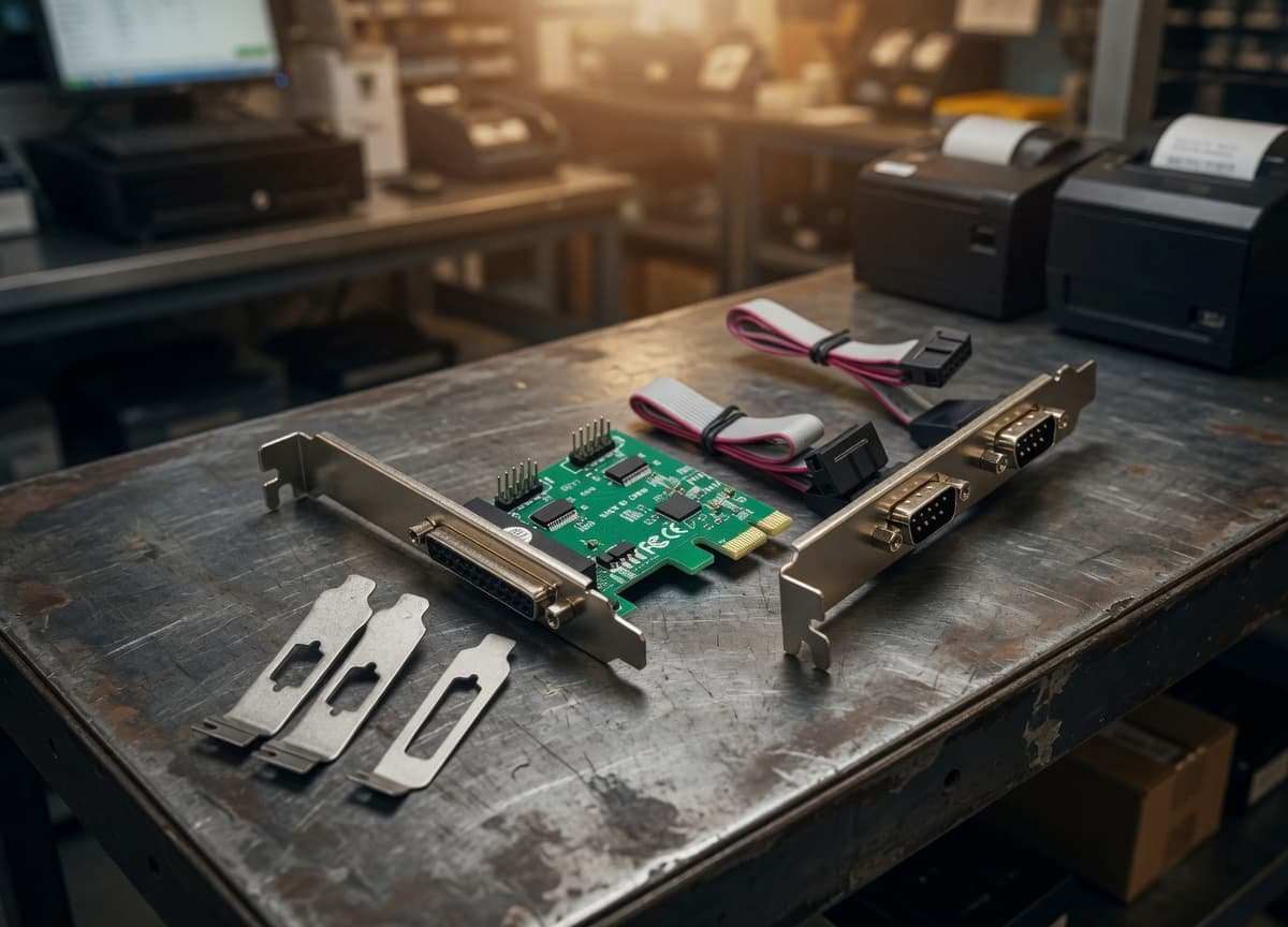 MTS-PCIE2S1P99100 — 2× serial multi + 1× paralelo en uso