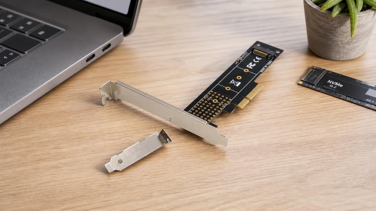 MTS-PCIE4NVMEBR — adaptador con brackets AMITOSAI