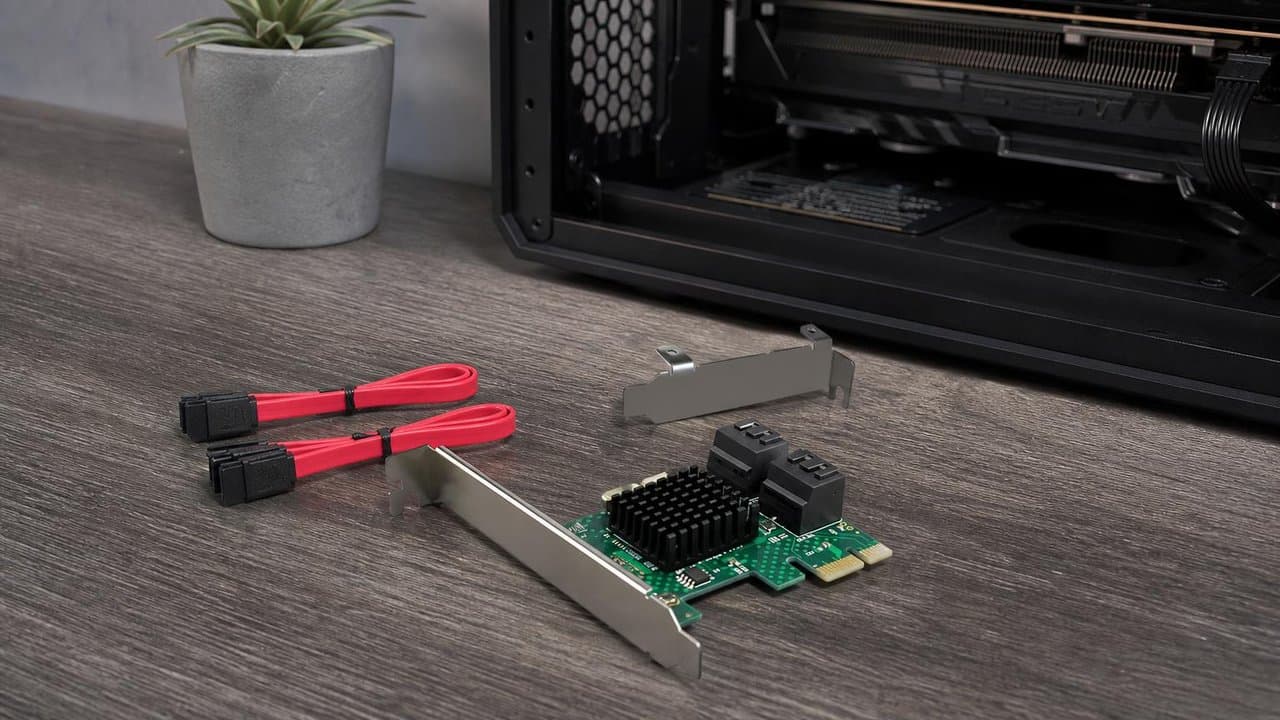 MTS-PCIE4SATA9215 — Cuatro bahías internas con Marvell 9215