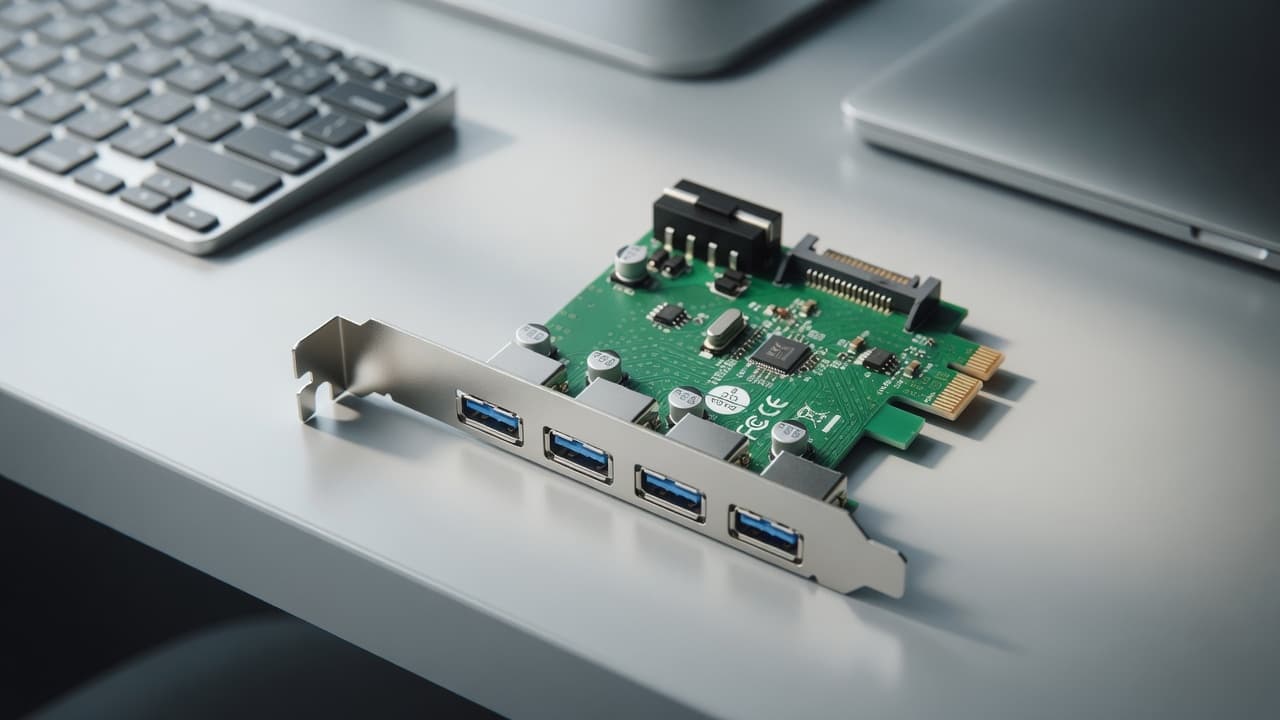 MTS-PCIE4USB3805 en escritorio
