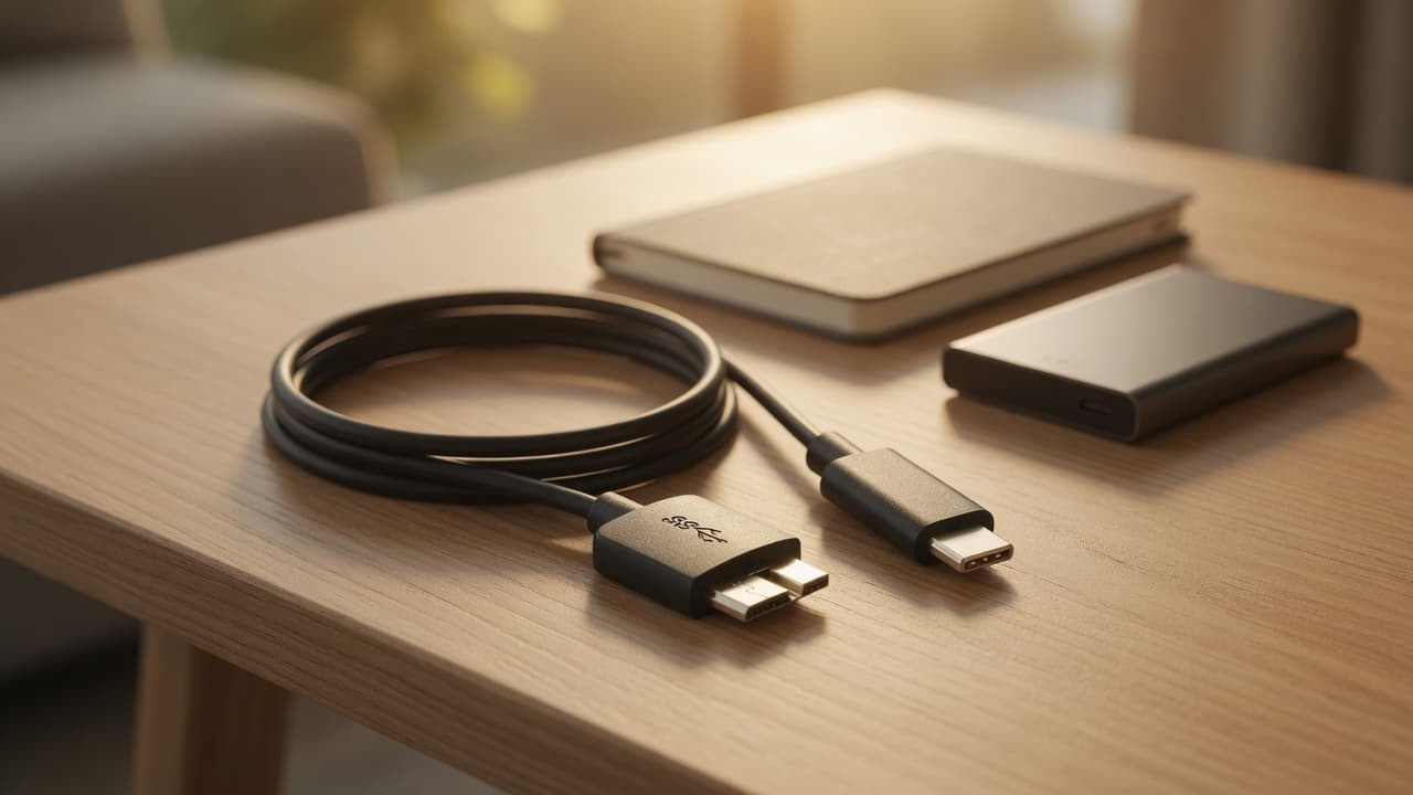 MTS-USBCMICRO3 — cable listo para el disco y la notebook