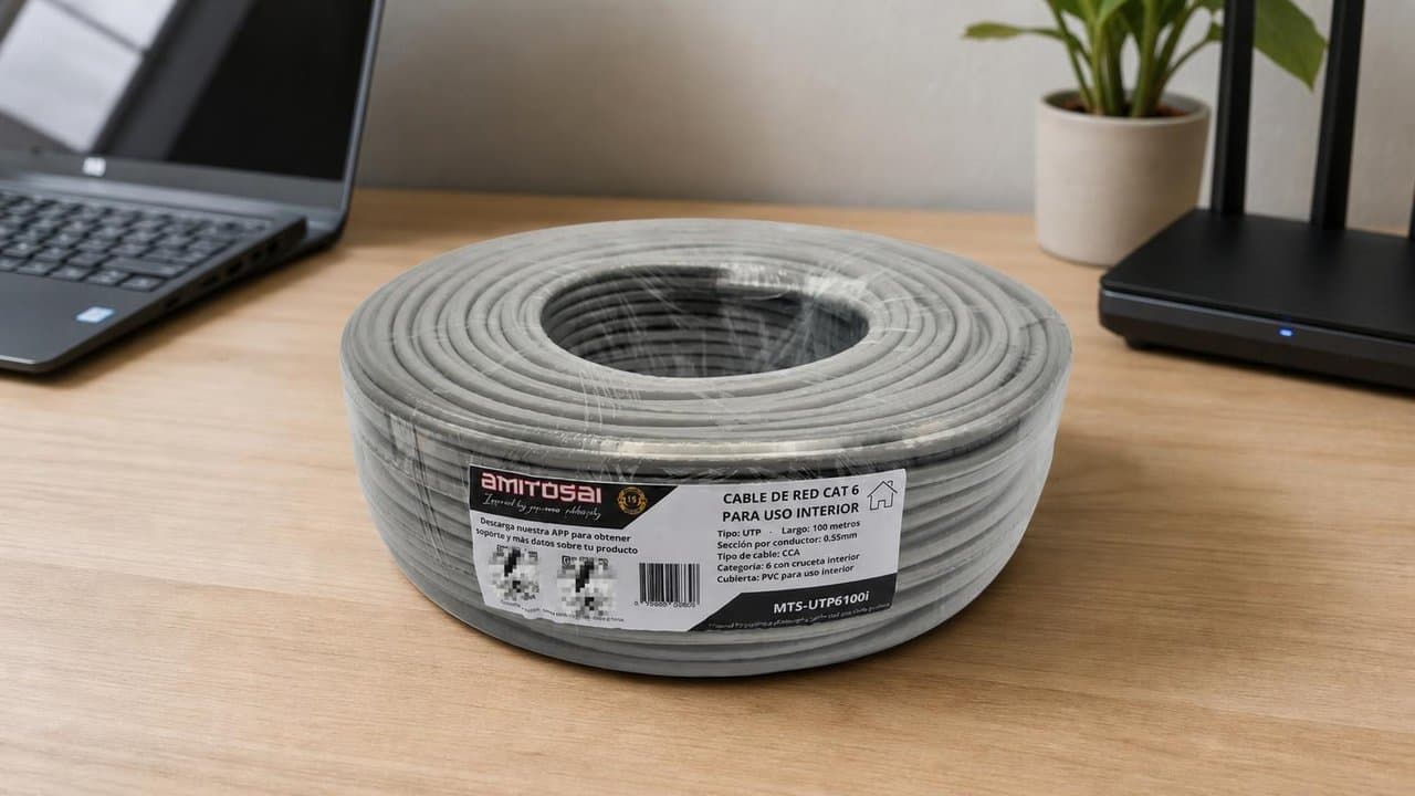 MTS-UTP6100I — cable de red Cat 6 interior con marca y garantía