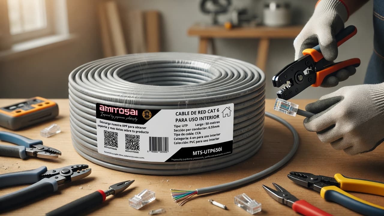 MTS-UTP650I — 50 m Cat 6 interior CCA para home y oficina chica