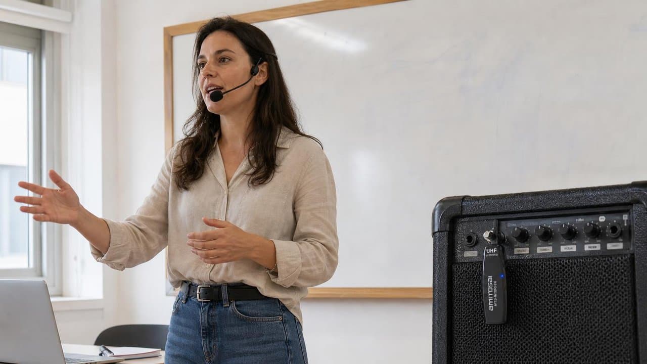 MTS-WIMIC35 — mic vincha listo para aula o capacitación