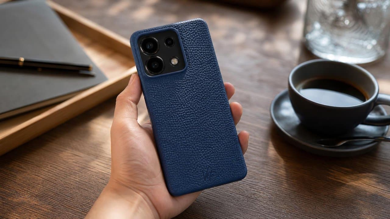 VITO-NOTE13-5G Pure Black — look premium de cuero