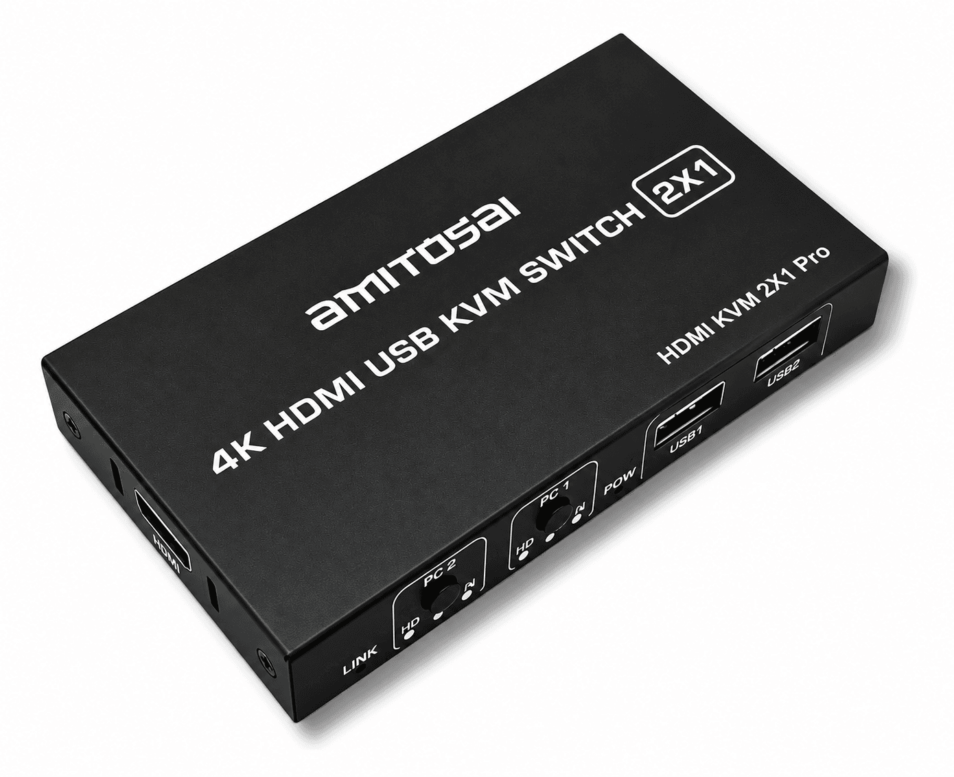 Switch KVM HDMI 2 puertos AMITOSAI MTS-KVM4K2P