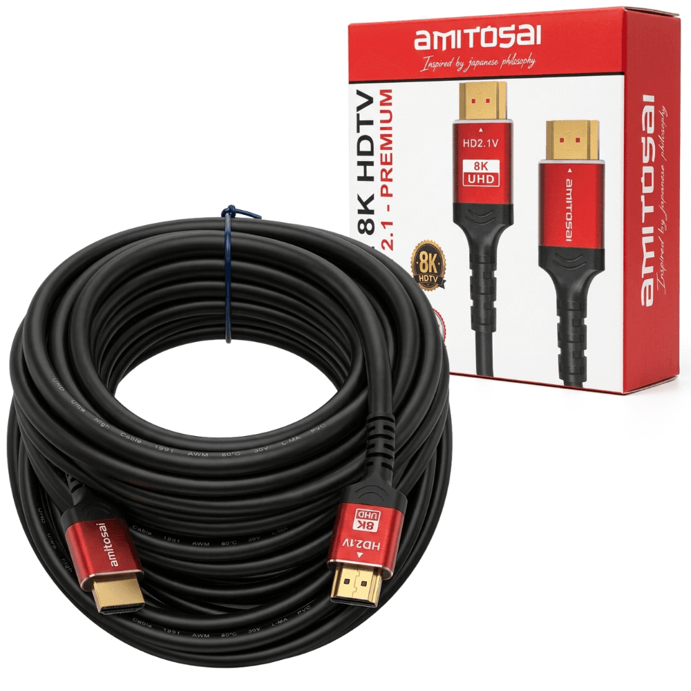 Cable HDMI 5 m certificado 8K AMITOSAI MTS-HDMI8K500