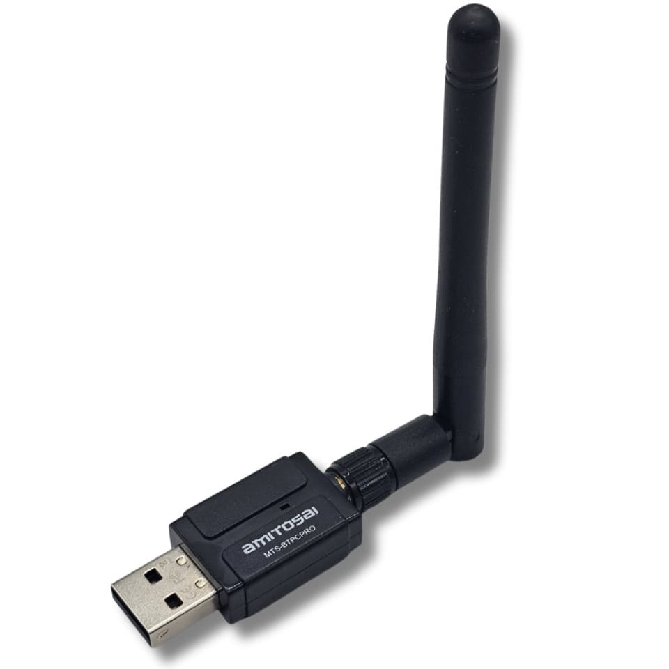 MTS-BTPCPRO — adaptador USB Bluetooth 5.3 con antena externa AMITOSAI (producto solo)
