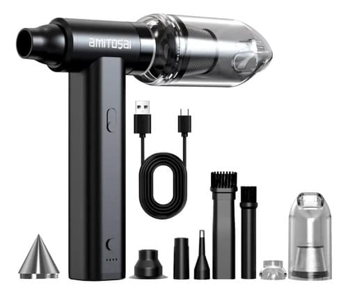 MTS-CYCLONE — soplador y aspiradora AMITOSAI con accesorios del kit