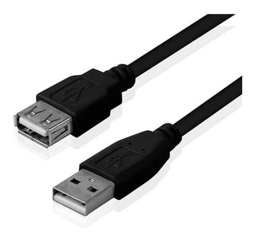 MTS-EXTUSB15B — cable alargue USB 2.0 negro 1,5 m (USB-A macho y hembra)