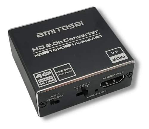 MTS-HDAUDIOXT — extractor HDMI audio ARC carcasa metálica (producto solo)