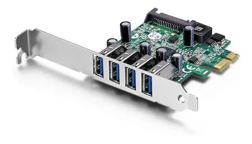 MTS-PCIE4USB3PRO — placa PCIe verde 4 puertos USB 3.0 (producto solo)