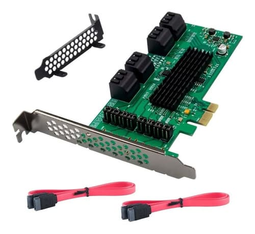 MTS-PCIE8SATA9215M — producto solo — 8 puertos PCB verde rev M