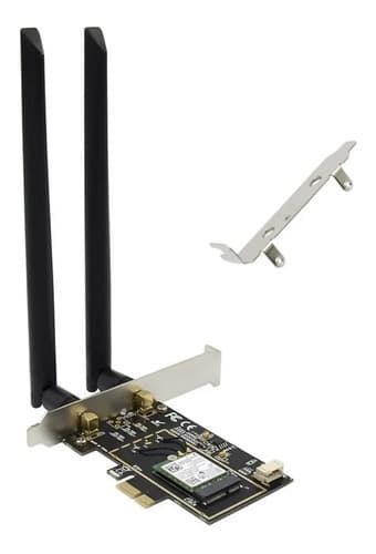 MTS-PCIEW1200BT4PRO — placa PCIe WiFi + BT AMITOSAI con 2 antenas y low profile (producto solo)