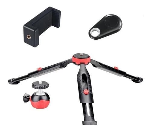MTS-PIXPODPRO — trípode mesa pro patas telescópicas, cabezal bola, clamp y remoto BT (producto solo)