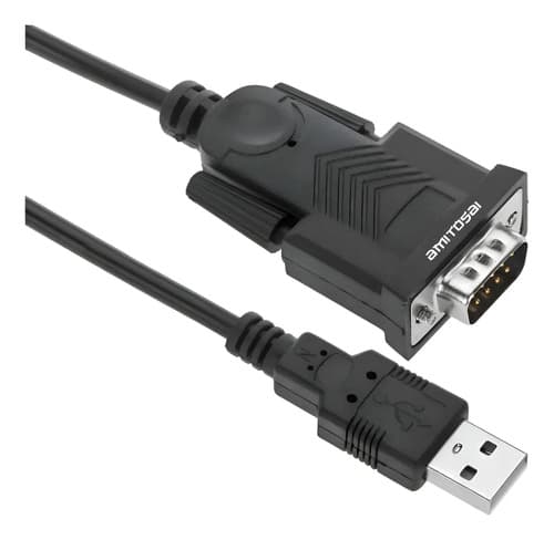 MTS-USB340SERIAL — adaptador USB a RS232 CH340 carcasa negra (producto solo)