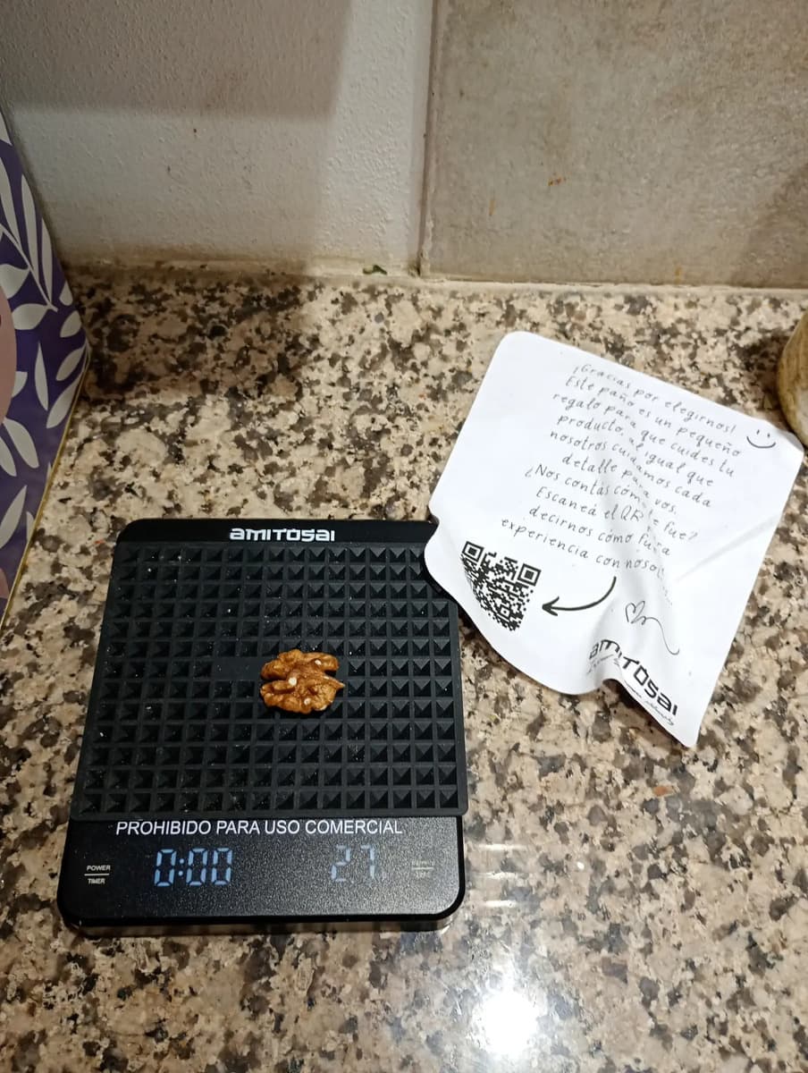 Foto de un cliente del Balanza digital de cocina y café AMITOSAI MTS-BARISTA