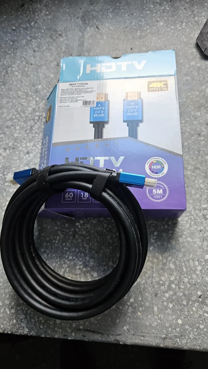 Foto de un cliente del Cable HDMI 2.0 4K premium 5 m AMITOSAI MTS-HDMI4K500