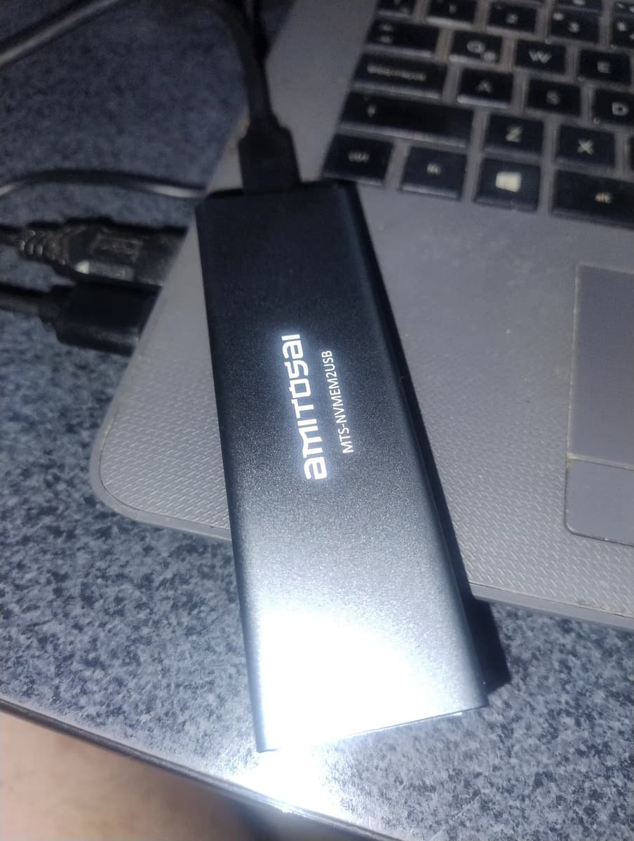 Foto de un cliente del Case M.2 NVMe USB 3.1 AMITOSAI MTS-NVMEM2USB