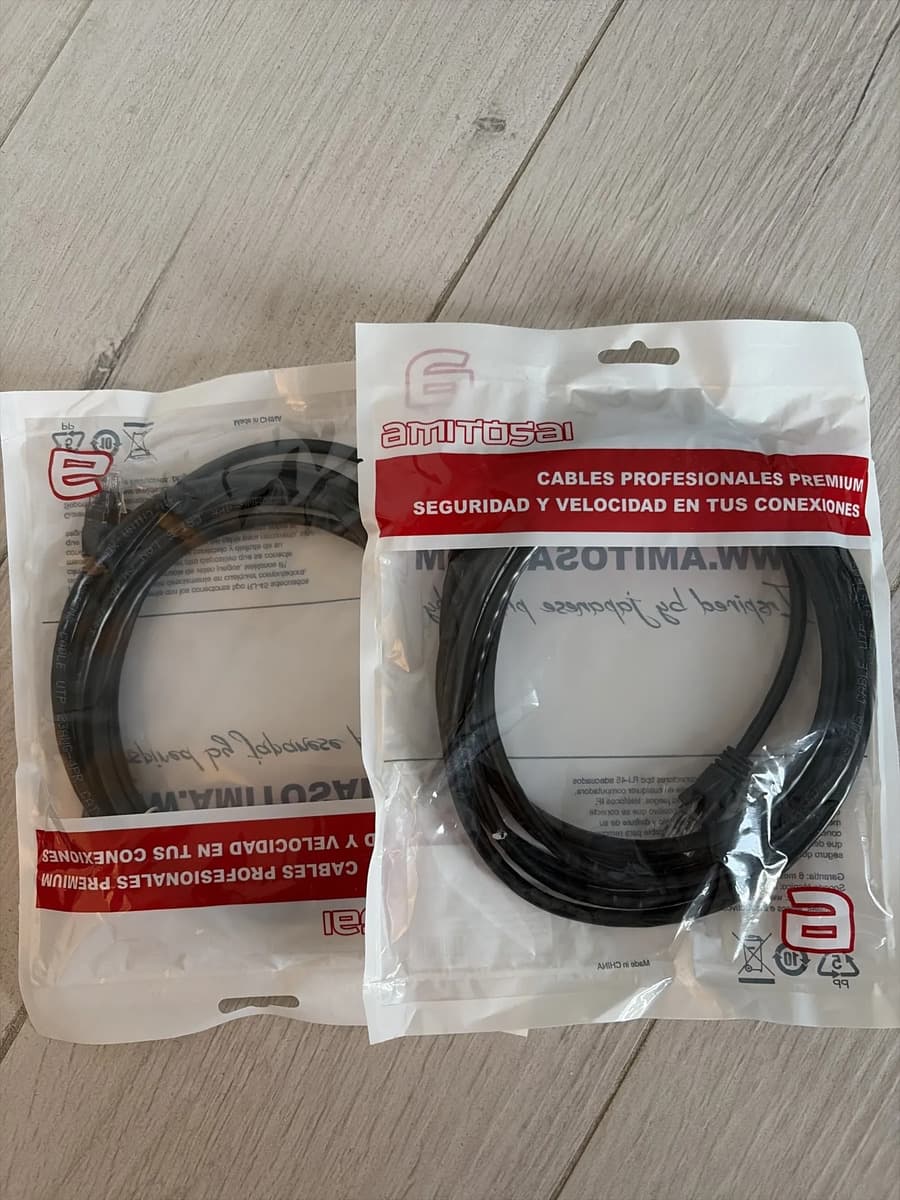 Foto de un cliente del Cable de red Cat 6 patch 3 m AMITOSAI MTS-PATCH6300