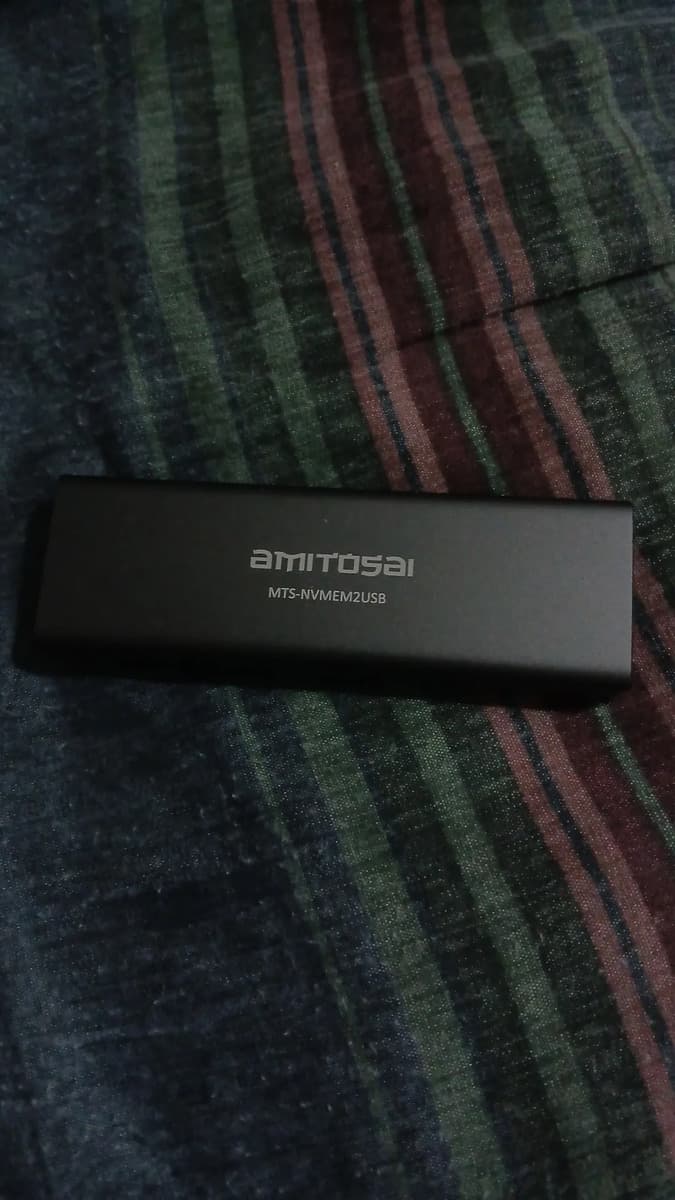 Foto de un cliente del Case M.2 NVMe USB 3.1 AMITOSAI MTS-NVMEM2USB